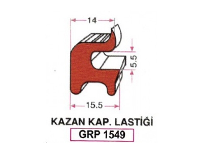 Kazan Kapak Lastiği Grp 1549