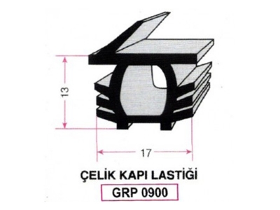 Çelik Kapı Lastiği 0900