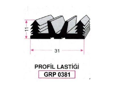 Profil Lastiği Grp 0381
