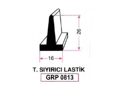 T. Sıyırıcı Lastik Grp 0813