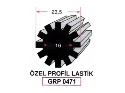 Özel Profil Lastik Grp 0471